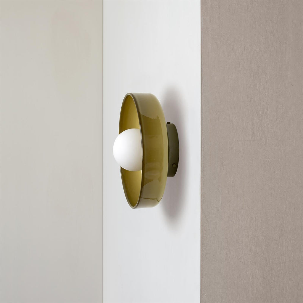 CircleLight - Moderne Deckenleuchte - Dekorative Leuchte - Deckenleuchte - Ölgrün - Müller Mode