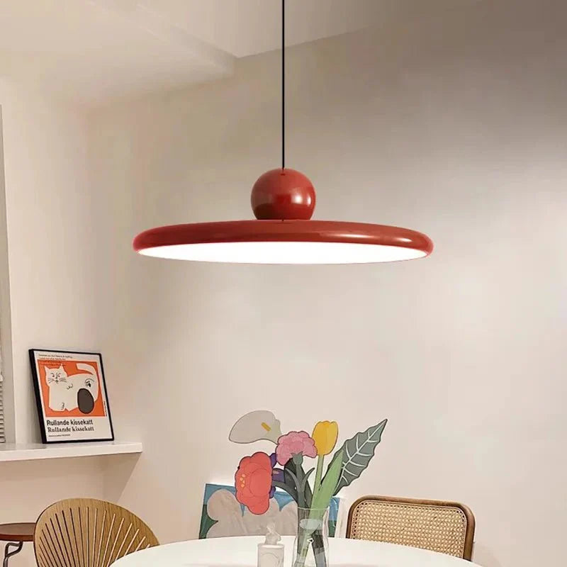 Glint - Bauhaus - inspirierte Glazen Lampe - Deckenleuchte - Rot - Müller Mode