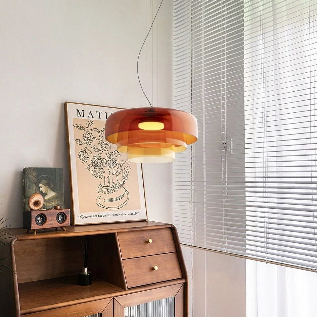 Ozone Nordische Glas-Hängelampe