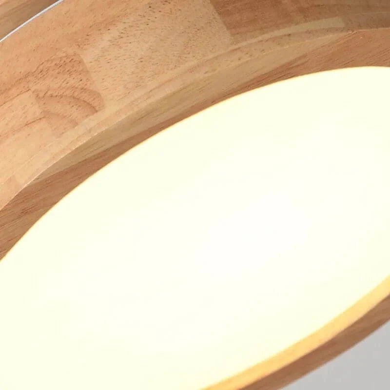 WoodLight Skandinavische Holz-Deckenleuchte