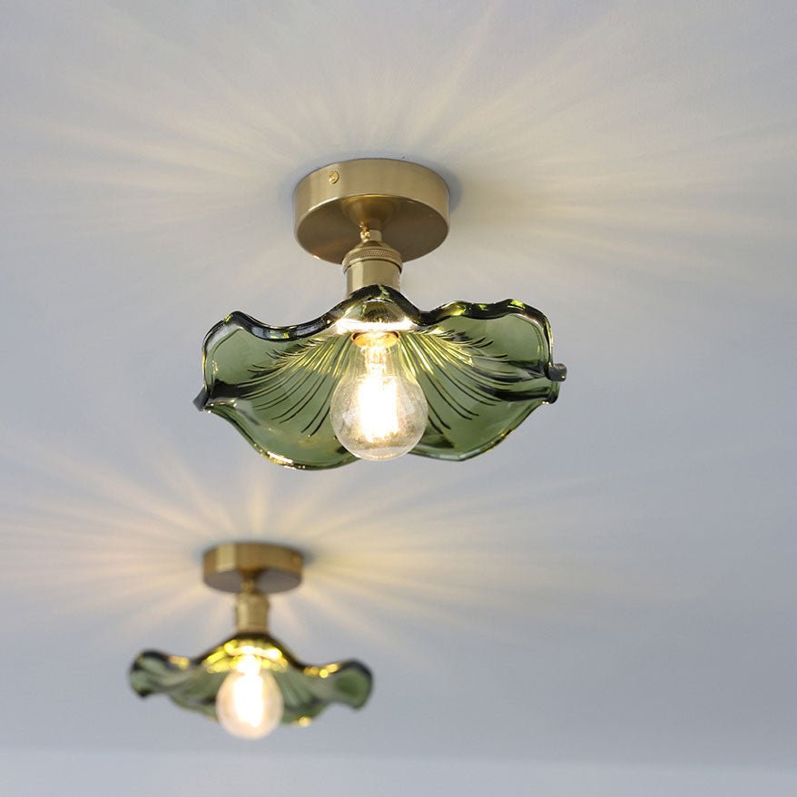 Zenith Hibiscus-Glas-Deckenlampe