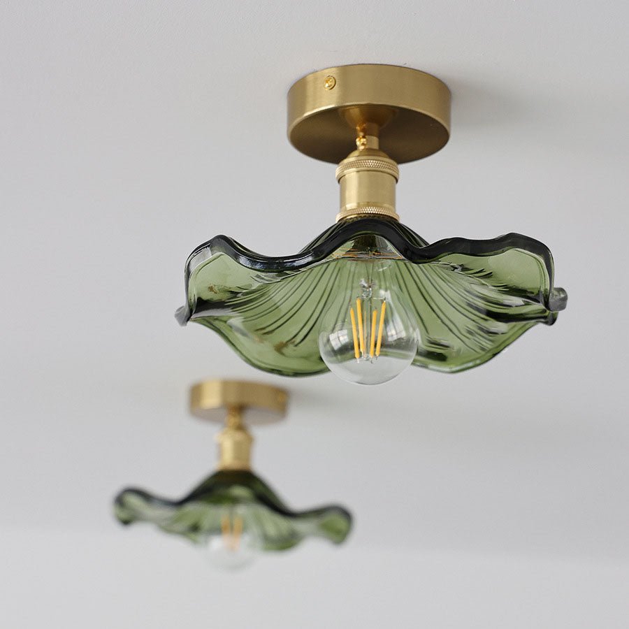 Zenith Hibiscus-Glas-Deckenlampe